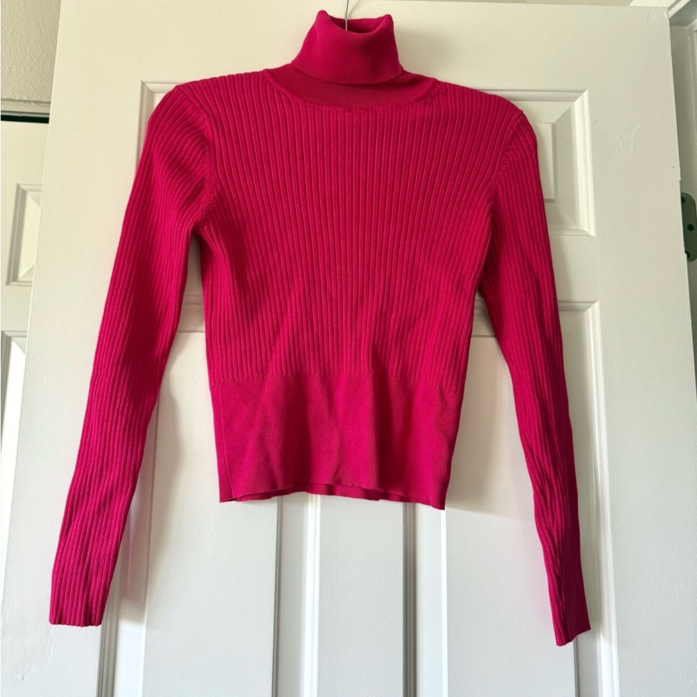 ZARA Hot Pink Turtleneck